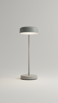 Soft steel desk lamp with dimming feature