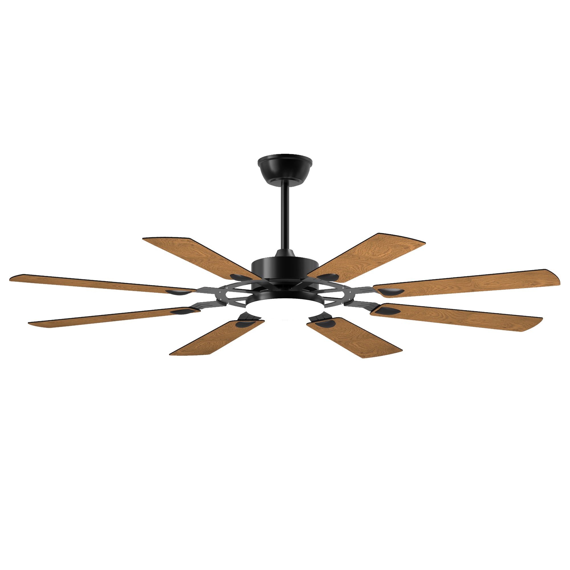 52 in. Ceiling Fan with Lights and Remote Control, 8 Plywood Blades, 6-Speed