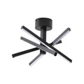 12 in. Modern LED Ceiling Light, Geometric Starburst Design