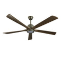 60" Modern Wood Ceiling Fan with Light and Remote Control